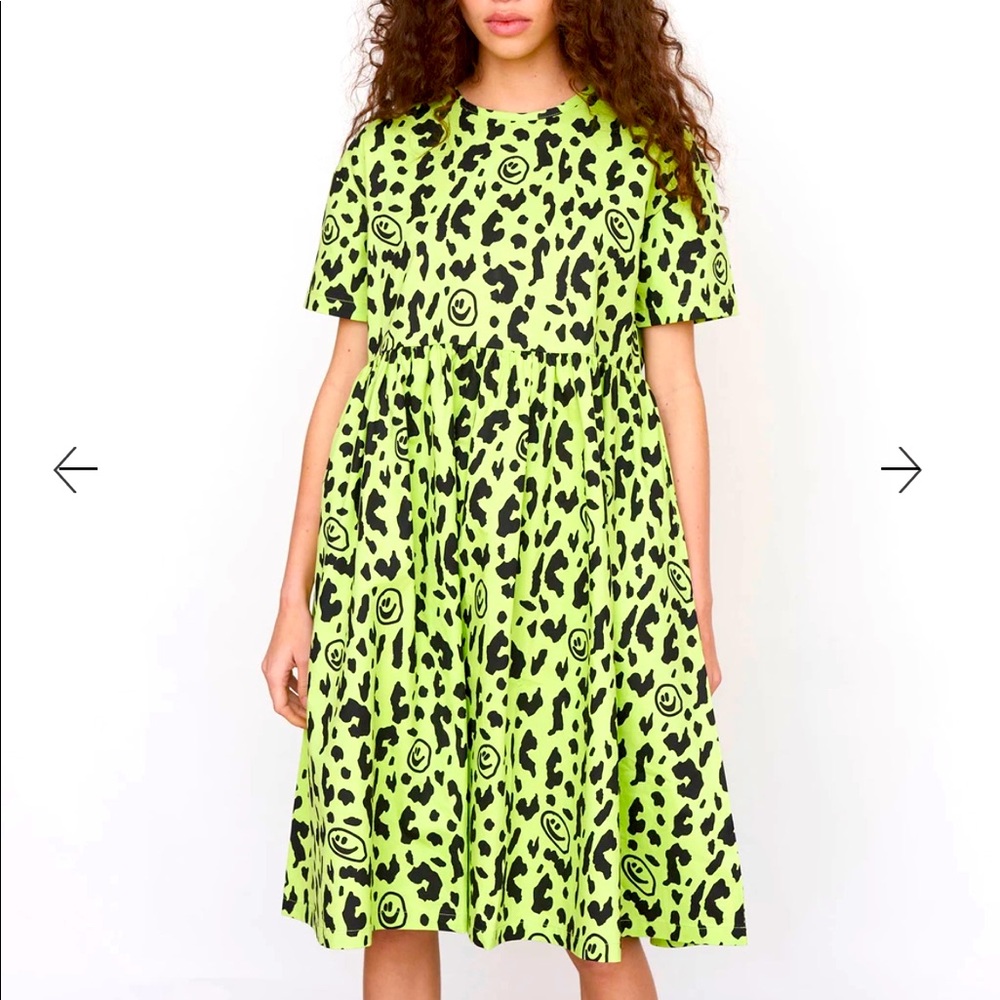 Lazy Oaf Squish Face Leopard Dress Size 2 / S / XS
